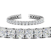 15-Ct.Exclusive-Diamond-Tennis-Bracelet-In-White-Gold-FDBRC8635ROANGLE2-15.00-CT-NL-WG